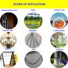 MIKMAYTOO High-Durability Stainless Steel Chain for Home Swings, Pets, and Camping (1.4mm-0.5m)