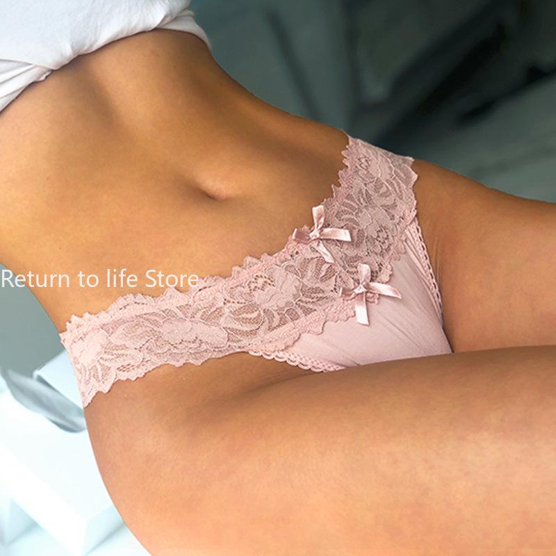 Sexy Lace Thong G String Low Rise Panties for Women Sheer Comfort Underwear Breathable Sexy Lingerie