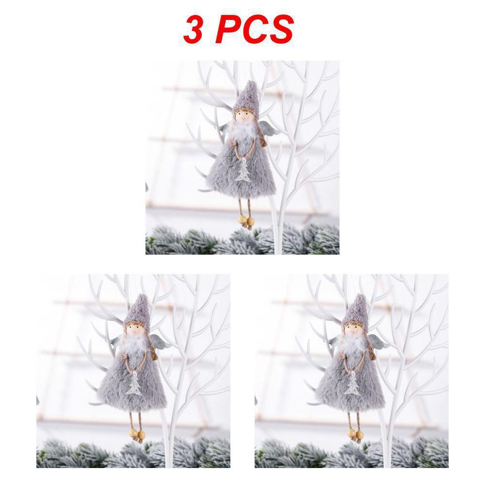 1~10PCS New Year Christmas Elf Doll  Kids Gift Xmas Tree Decor Plush Angel Pendant Christmas Decor 2024 Navidad Home Decor