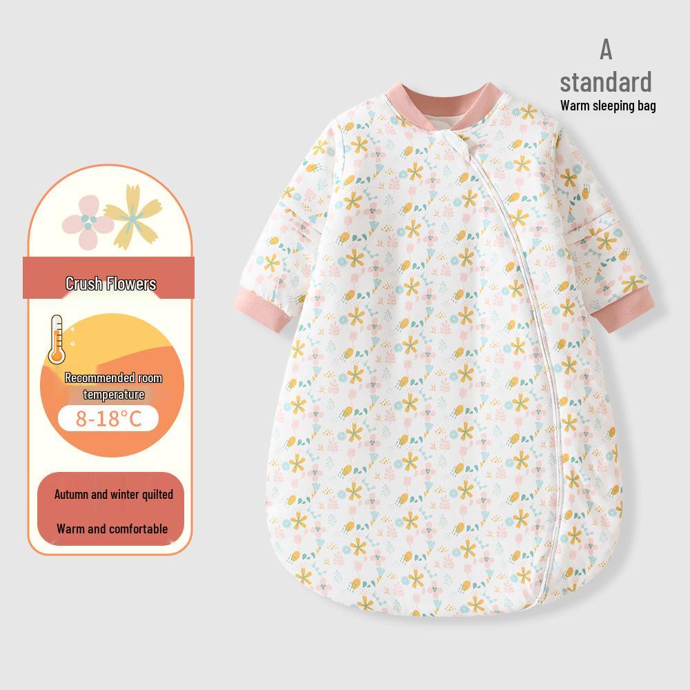 Four Seasons Baby Sleeping Bag - Anti-Kick & Anti-Startle, One-Piece for Newborns & Children, Spring & Autumn, Winter Style