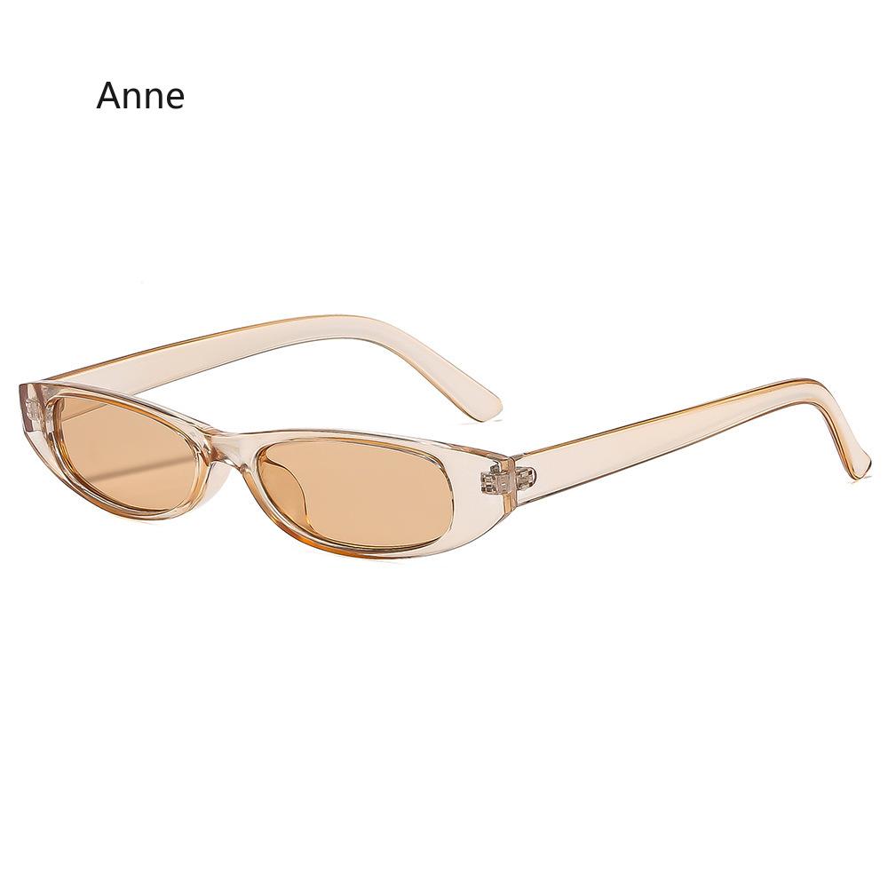 Retro Cat Eye Sun Glasses Women Trendy Small Narrow Sunglasses Men Outdoor Goggles Luxury  Designer Shades UV400