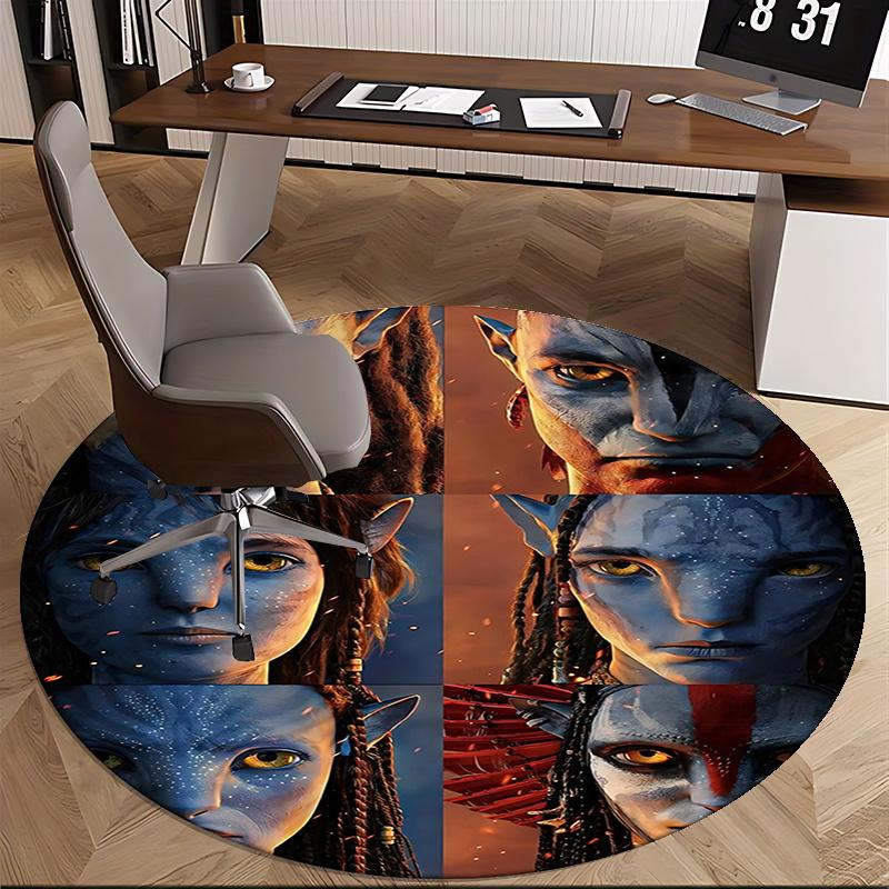 Avatar Inspired Chair Mat Round Carpet for Home Decor, Office Use, Living Room, Bedroom, Gift Idea0151b