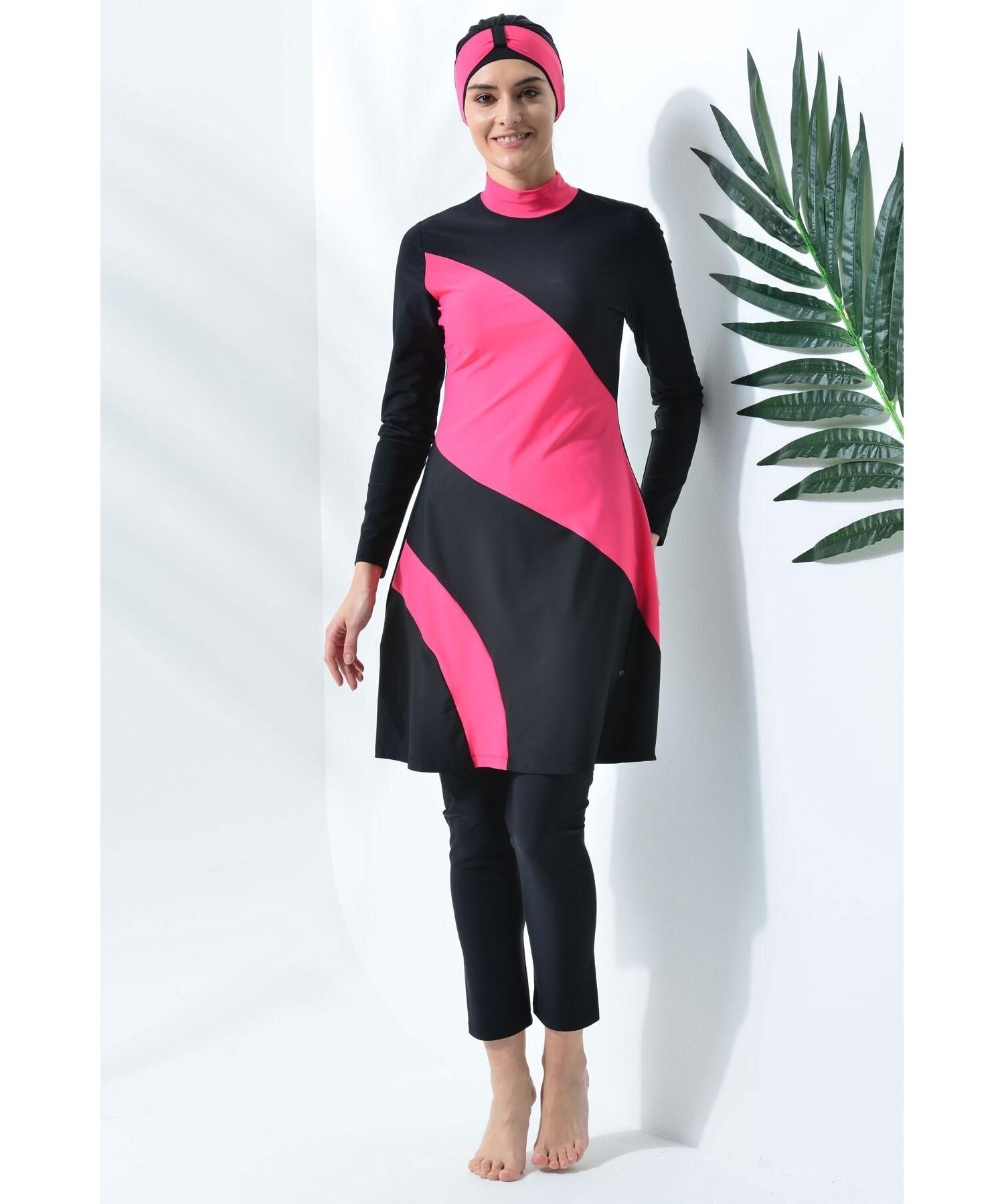 

Полностью закрытый купальник хиджаб C15541 черный