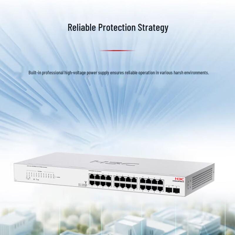 H3C S1650-24P2NS-EI 26-Port Gigabit POE+ Light Management Switch