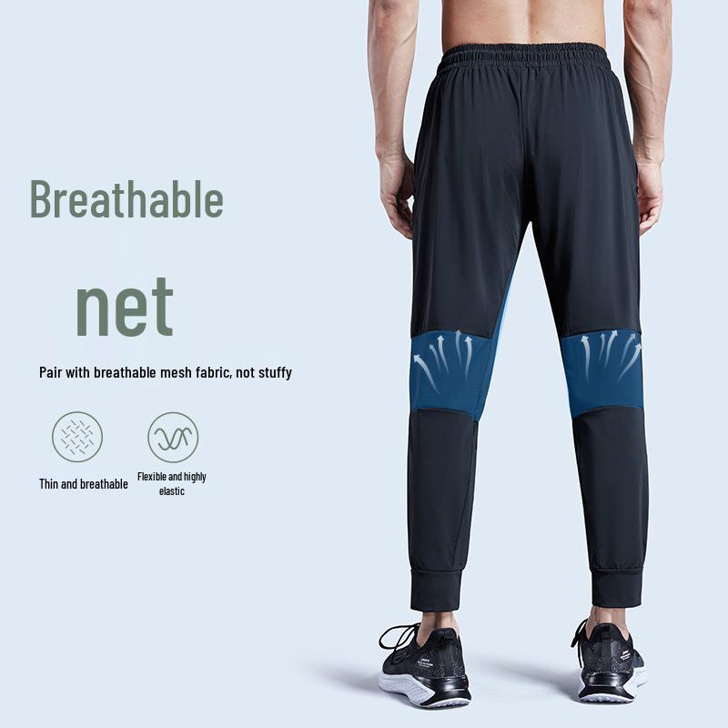 Herren Übergröße Schnelltrocknende Laufhose - Lockere Passform, Kordelzugbund, Lässige Fitnessbekleidung