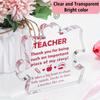 Teacher Appreciation Plaque - Thank You & Graduation Gift for Educators