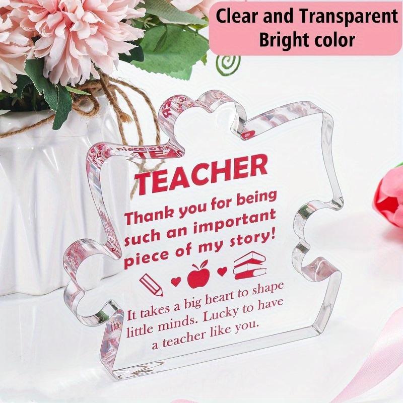 Teacher Appreciation Plaque - Thank You & Graduation Gift for Educators
