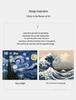 Van Gogh Starry Night & Kanagawa 3D Building Blocks Toy - Decorative Desktop Assembly for Kids