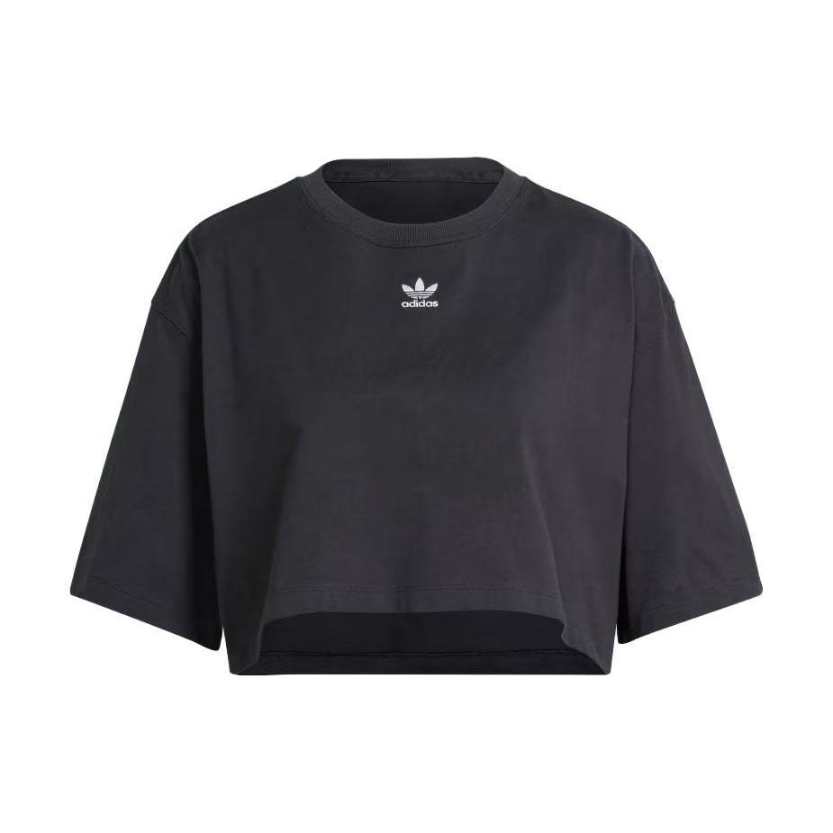 Adidas Originals Essentials Crop T-shirt Women Black IT9887 XL