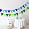 12 Flags Colorful Triangle Pennant Flags Garland Multicolor Felt Banner Bunting Flag for Home Baby Shower Birthday Party Decor 5