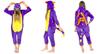 Kostium Onesie purple dragon - S