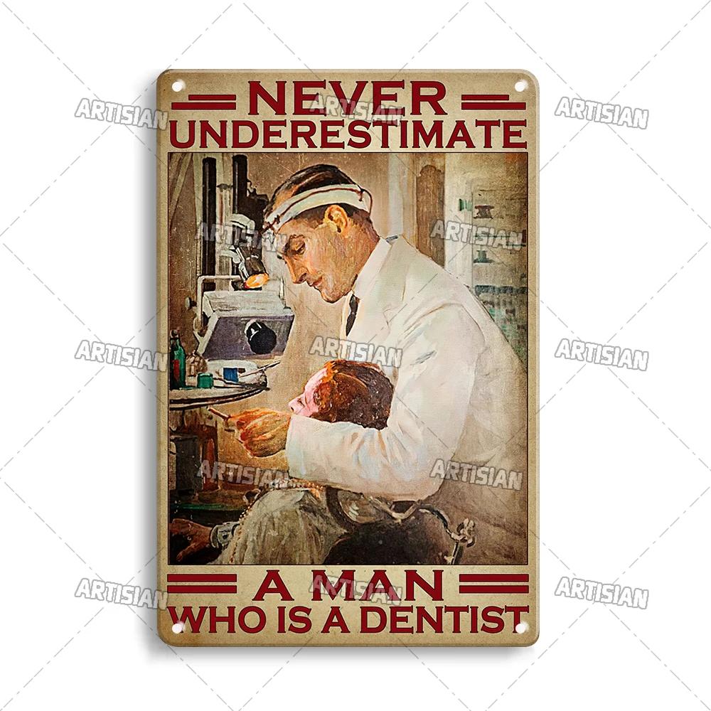 ARTISIAN Weathered Doctor Metal Poster Vintage Metal Tin Sign Man Cave Garage Wall Decorative Home Metal Plaque Art Metal Sign