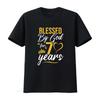 Vintage Happy 70 Years Blessed by God for 70th Birthday Gift T Shirt Vintage Washed Stretched S