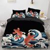 2-3 Piece Set (No Core) Japanese Style Bedding Set 3D Digital PrintingSuitable for Bedroom Duvet Cover Set Ukiyo-e Style Gift