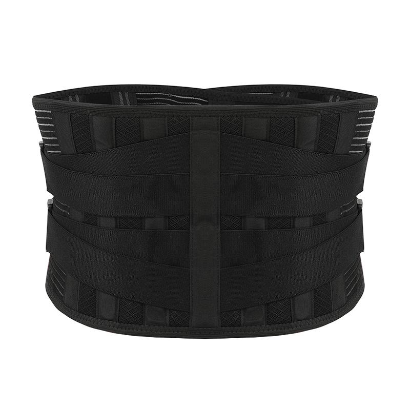 

Breathable Air Mesh Back Support Brace For Lower Back Pain Relief with 6 Stays Anti-skid Lumbar Support Belt XXL чорний