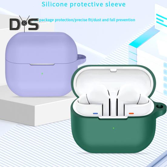 Jednobarevné ochranné pouzdro na sluchátka odolné proti nárazu odolné proti nárazu 360stupňová ochrana silikonové nabíjecí pouzdro pro SamsungGalaxy Buds 3/3pro