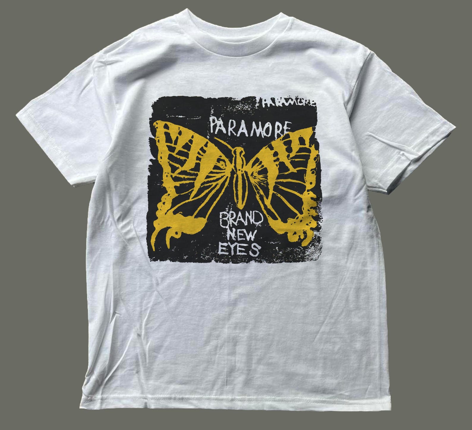Paramore White Tee,unisex,graphic tee 4XL