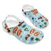 Color Print EVA Outdoor Clogs Unisex Lightweight Ventilated Slip On Summer Use Outdoor Garden Home Beach Daily Shoes Home Use