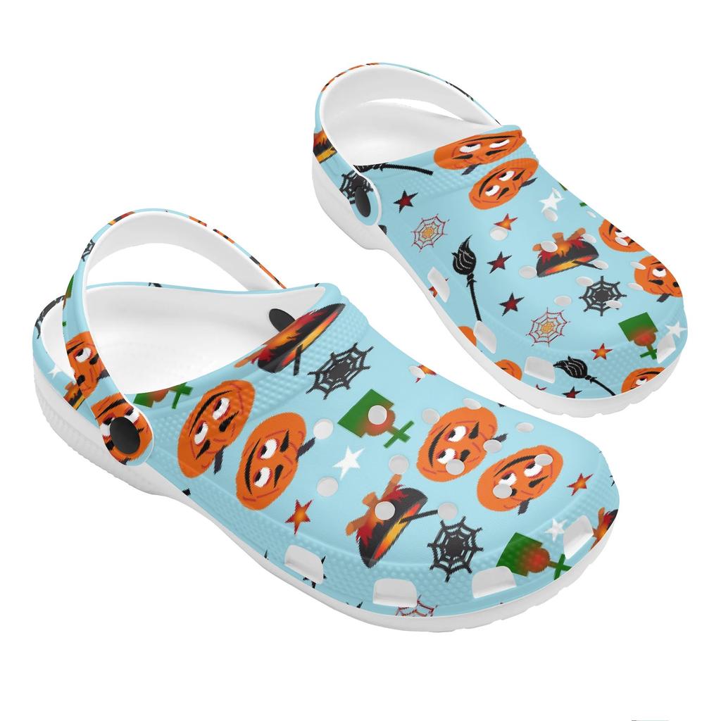 Color Print EVA Outdoor Clogs Unisex Lightweight Ventilated Slip On Summer Use Outdoor Garden Home Beach Daily Shoes Home Use