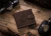 Men's leather wallet N992L-CHM-DOG-2-BL BROWN