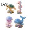 3D Beaded Animal Kit Tiny DIY Kit, Cute Mini Sea Life Beads Embroidery Relaxing Craft Activity Handmade Bead Art Making Set for Adults, Lovers Project