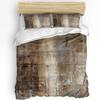 Brown Arabian Flowers Retro Duvet Cover Bed Bedding Set Home Textile Quilt Cover Pillowcases Bedroom Double Bedding Set No Sheet
