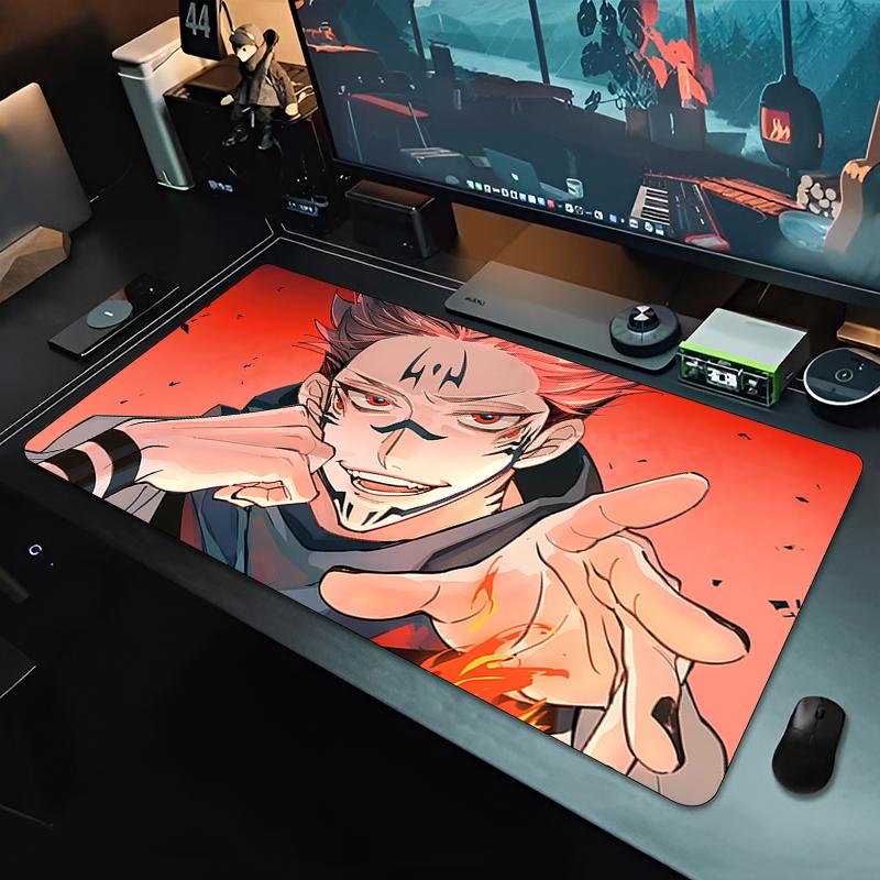Gumowa podkładka pod mysz J-jujutsu Kaisen Notbook Gamer Podkładka pod klawiaturę Antypoślizgowa Rozszerzona Biurowa Mata na biurko Komputerowa Podkładka pod mysz z japońskiego anime
