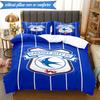 3PCS Cardiff Fc Crest Printed Soft Bedding Set,Including 1pc Duvet Cover And 2pcs Pillowcases Perfect for Bedroom, Dormitory, Fan Gift