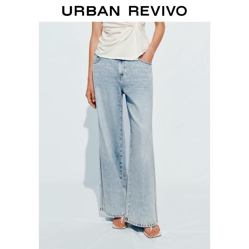 

UR 2025 Осень Женские Ретро Джинсы Клеш с Поясом 29
