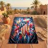 Atletico Madrid Print Microfiber Beach Towel Quick Dry Absorbent Large Towel For Beach Swimming Travel