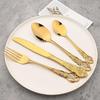 4-teiliges Luxus Royal Besteckset, Edelstahl Besteckset Service für 1, Spülmaschinenfest