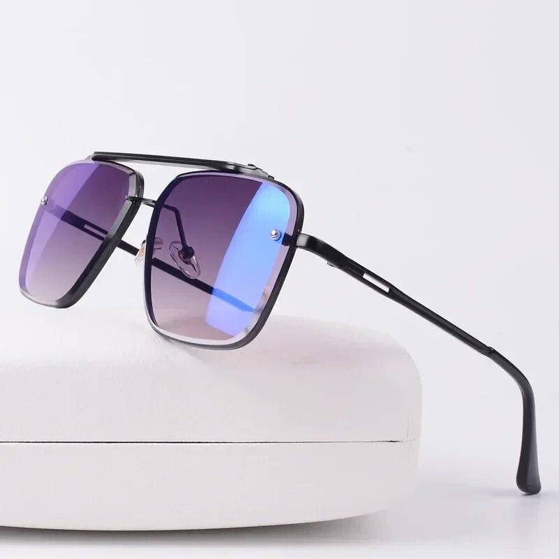 2025 Nouvelle Mode Luxe Classique Mach Six Style Lentille Dégradée Hommes Lunettes De Soleil Hommes Vintage Marque Design Lunettes De Soleil Oculos De Sol