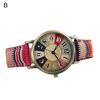 Женские часы с круглым циферблатом и указателем, регулируемый ремешок, анти-шок, винтажная декоративная застежка с пряжкой, женские часы в этническом стиле
