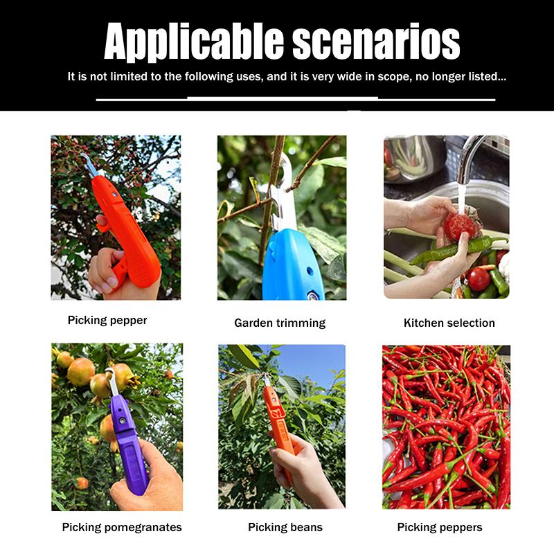 Herramienta para Recolectar Frutas y Verduras Recortadora de Recolección Multifuncional Tijeras de Recolección para Granja Huerto Herramientas de Jardinería