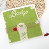 Cartoon Puppy Bear Quick-Drying Jacquard Hand Towel, 100% Cotton, 25x25 cm.