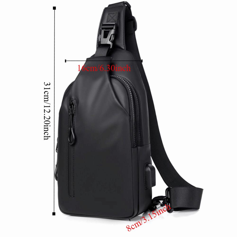 Oxford Cloth Men's Chest Bag Large Capacity Sports Walking Bag Outdoor Crossbody Bag  Cycling