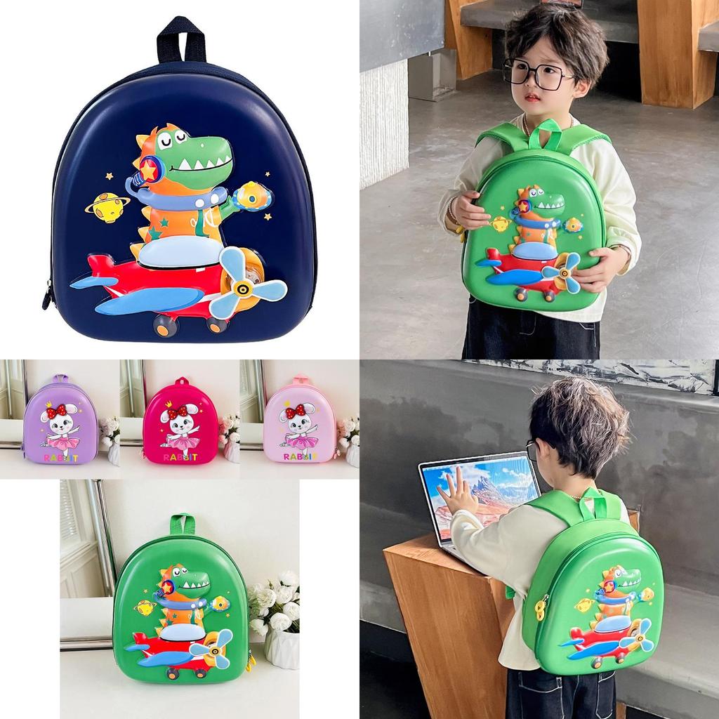 Playful And Eye-catching Kids Backpack Featuring Cartoon Rabbit Design And Stylish Eggshell Element