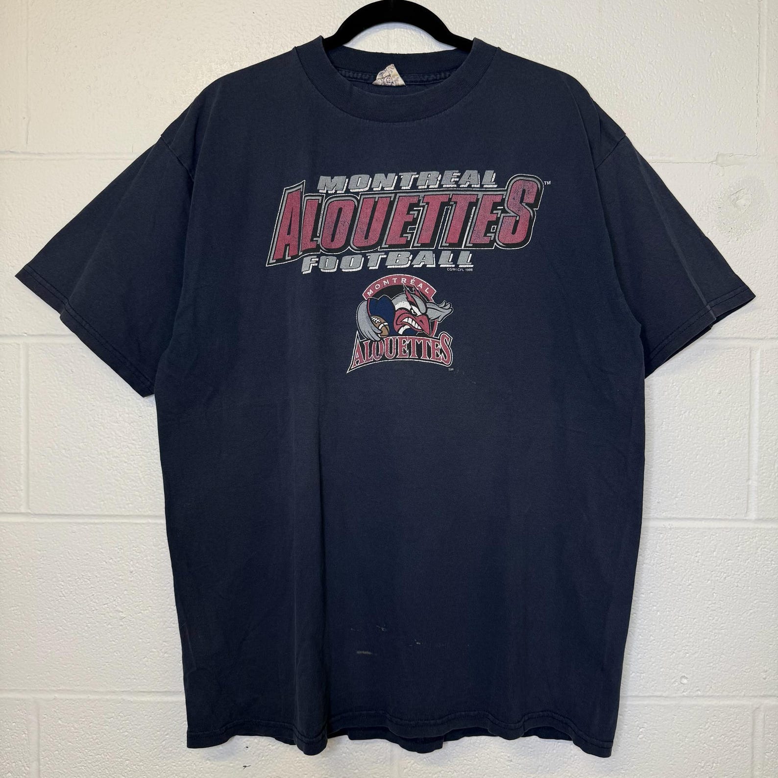 90s Montreal Alouettes CFLT shirt Sz XL (B2324) 4XL