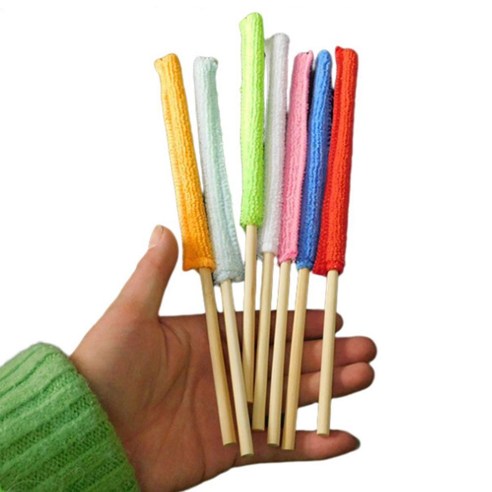 

5PCS Thin Detail Duster Stick Long Handle Cleaning Brush Microfiber Duster Stick Crevice Cleaning