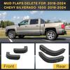 Mud Flap Delete For -2025 Chevy Silverado 1500-13002 Mud Guards Compatible With Chevrolet Silverado 1500 Accessories Front & Rear Mudflap Replacement