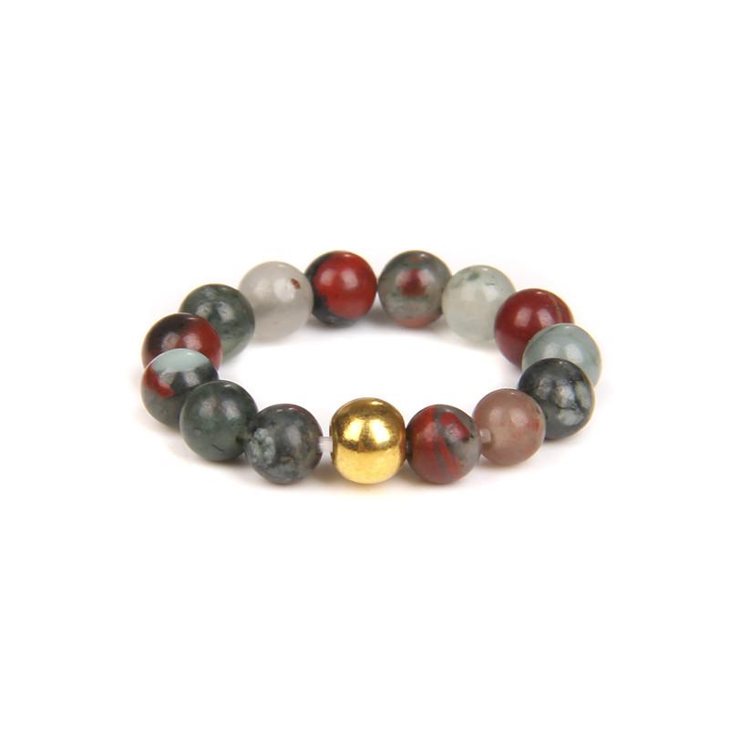 

4mm Beads Rings For Women Men Trendy Cuboid Beaded Rings Chakra Healing Quartzs Finger Rings Handmade Hit Rings Jewelry Party