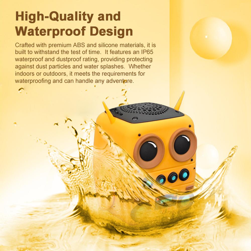 Cartoon BT Speaker Portable Wireless Speaker Stereo Sound Waterproof Support BT/FM/TF Card for