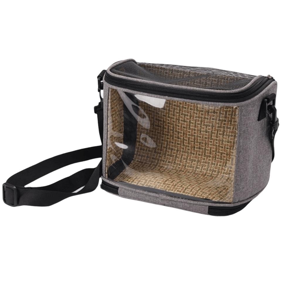 

Breathable Mesh Hamster Carrying Bag Portable Travel Bird Cage Pet Accessories Pet Carrier Outdoor серый