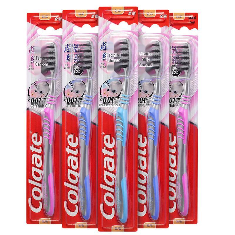 Colgate Ultra Clean Slim Soft Charcoal Adult Toothbrush