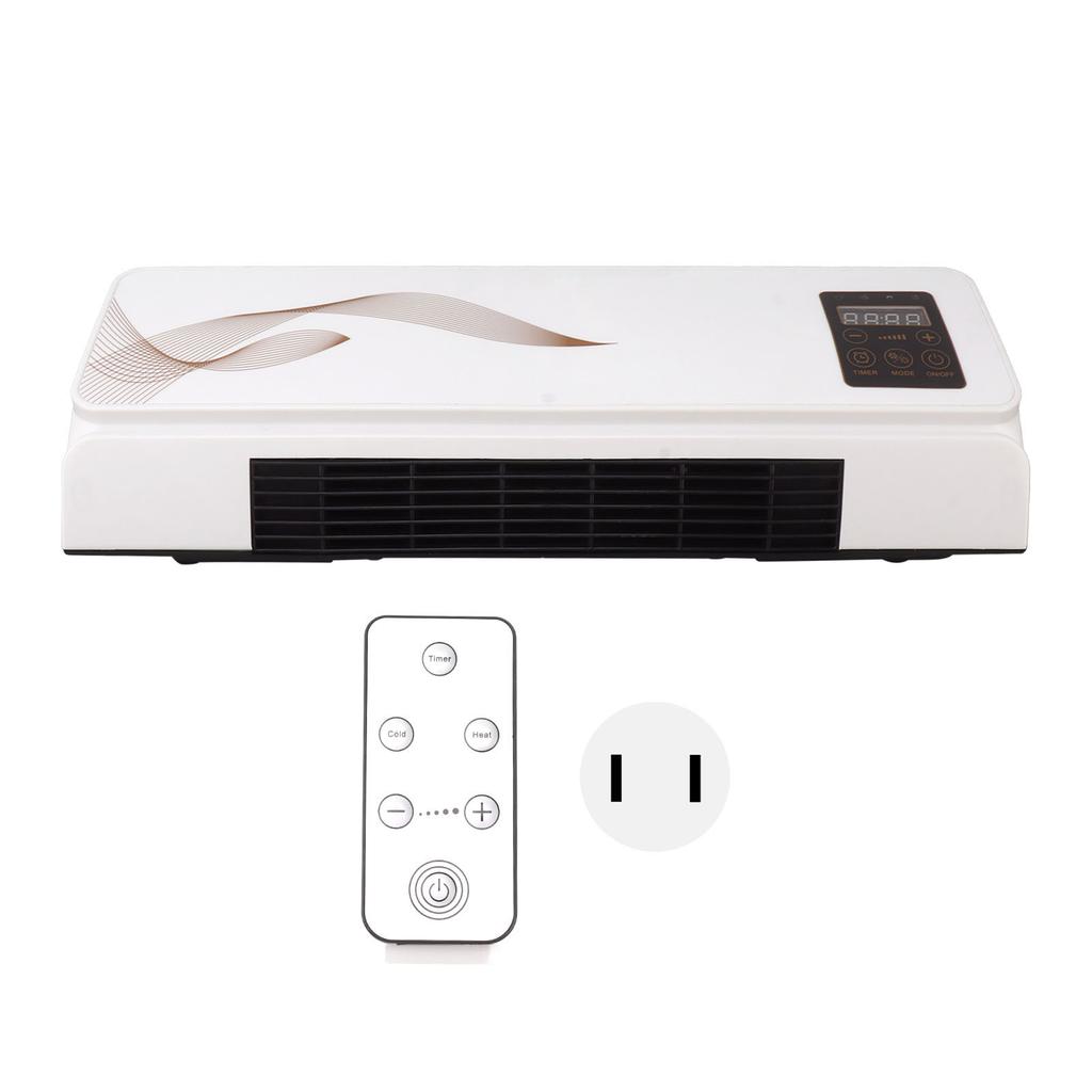 Electric Heater Air Conditioner Fan Natural Heating Wall Mounted Temperature Protection Timer Air Natural Heater
