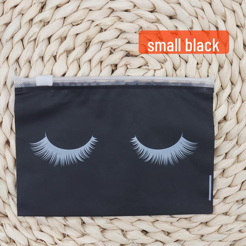 EVA Eyelash Frosted Ziplock Cosmetic Storage Bag