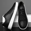 New Casual Leather Mens Walking Board Shoes High Quality Outdoor Non-Slip Sneakers Leisure Walk Oxford Shoes Travel Trainers
