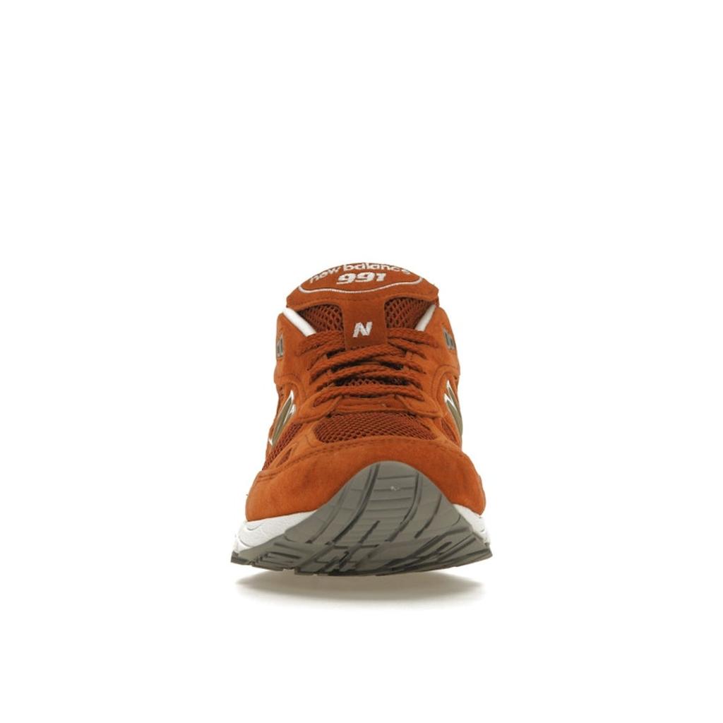 New Balance 991 Hergestellt in England Östliche Gewürze Herren Sneaker Orange Weiß M991SE