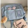 Japanese Harajuku Large Capacity Transparent Crossbody Bag Y2K Korean Style Girls School Bags DIY Badges Display Plate Itabag