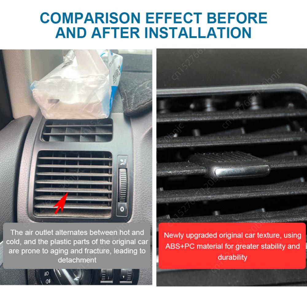 Pro VW Touran 2005-2015 Výdechy klimatizace na palubní desce Vpředu A/C Větrací mřížky A/C Klip 1TD819703A-MZ